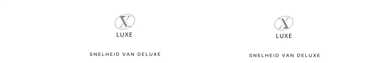 Klassiek en cool autologo in wit en zwart