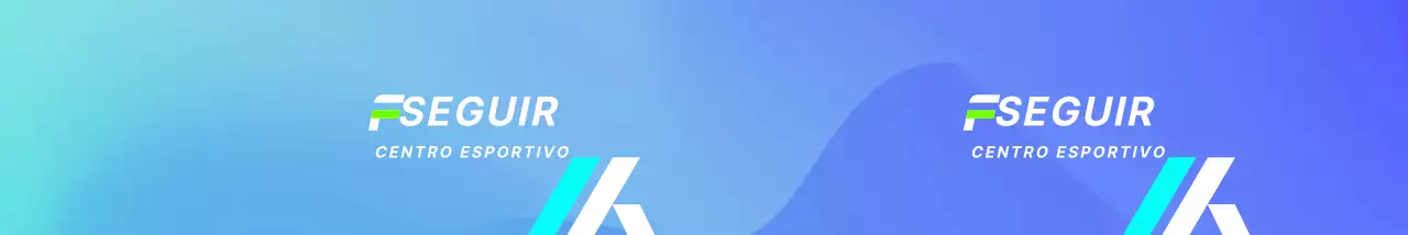 Design forte e cativante com gradientes de azul claro e azul