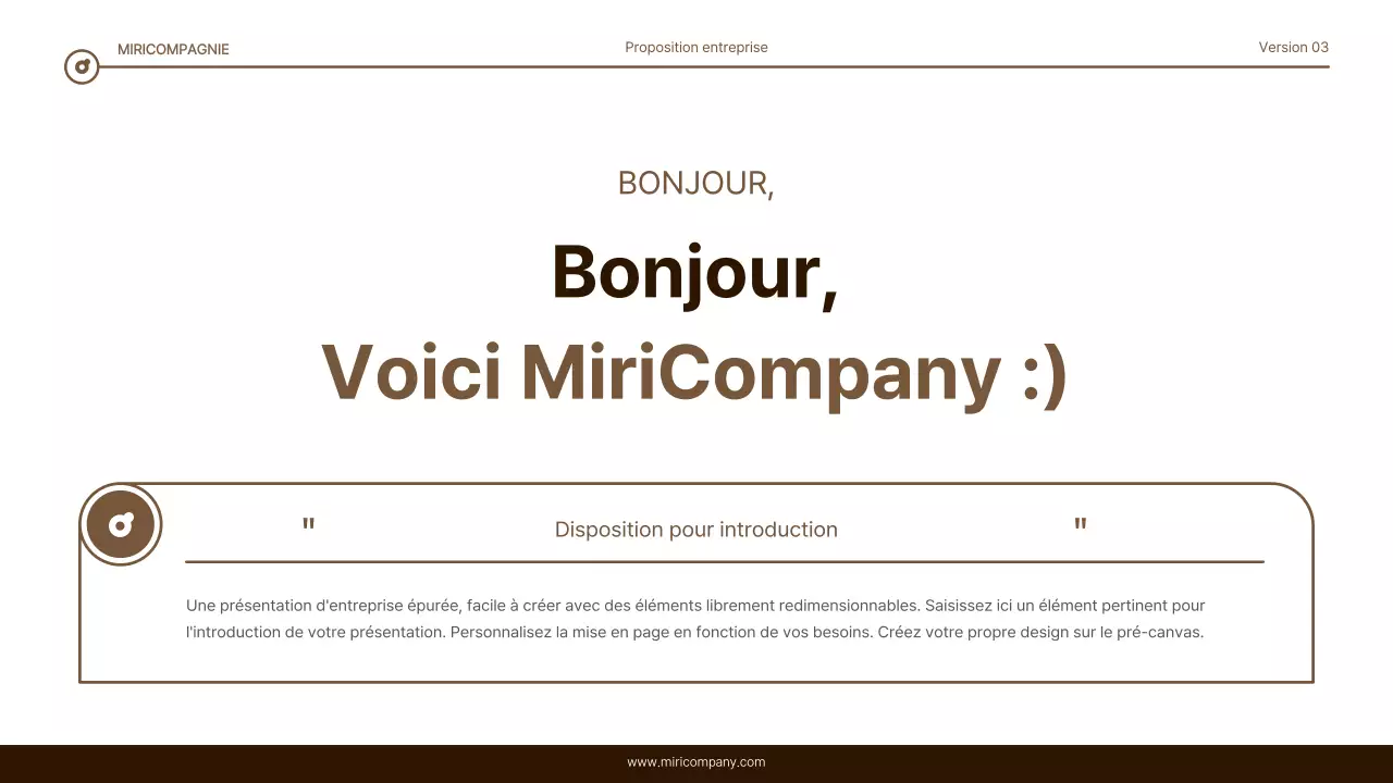 Rapport simple de mise en évidence du texte en marron et blanc