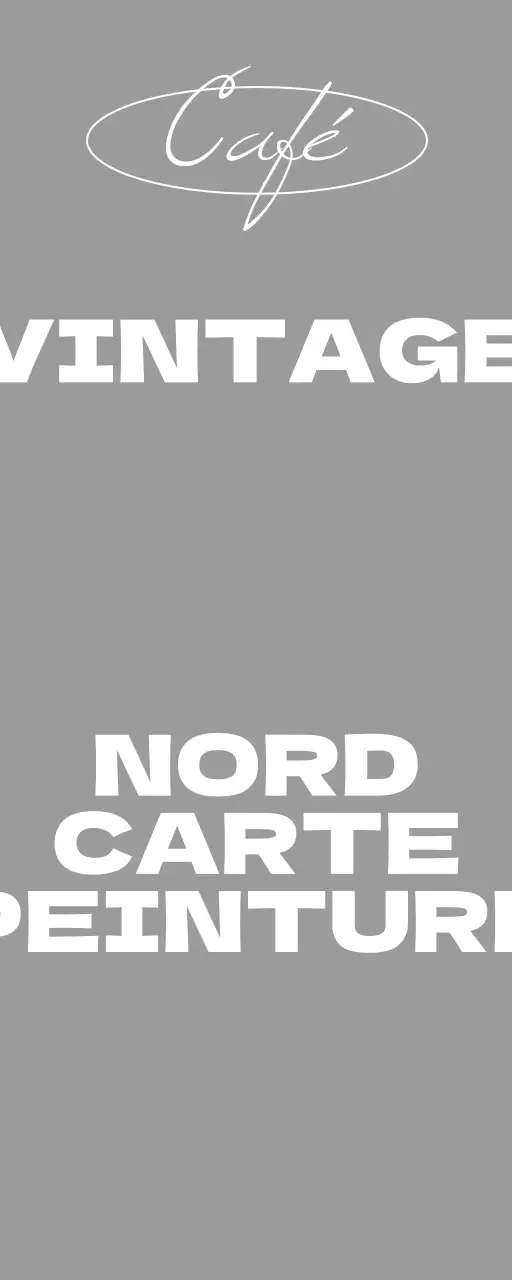 Une enseigne de magasin simple avec un texte en noir et blanc sur un café-livre vintage et des lignes circulaires.
