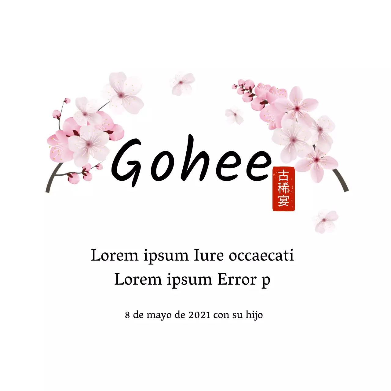 Letra blanca ilustrada resaltada Etiqueta tradicional de agradecimiento sencillo