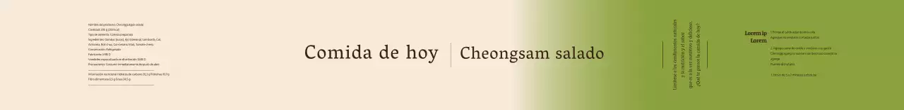 Etiqueta comisionado verde marfil degradado
