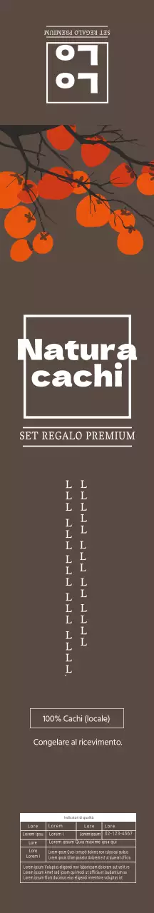 Illustrazione marrone ordinata dei cachi secchi naturali