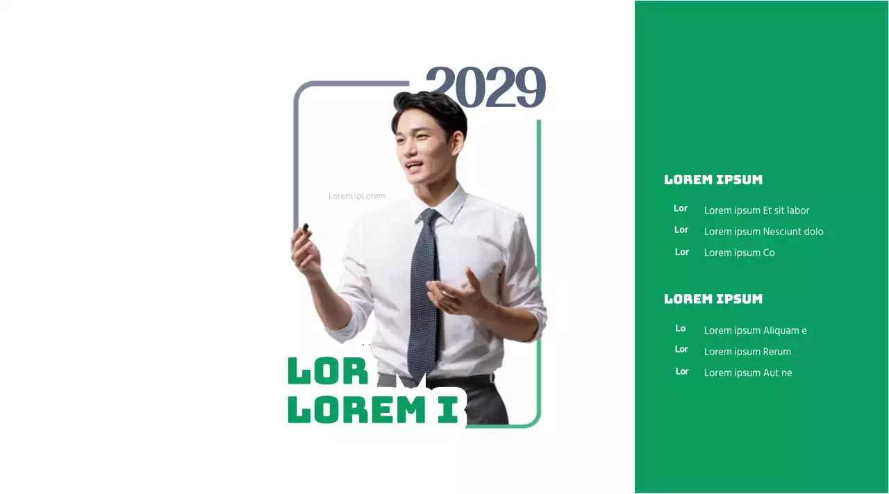 Rondetafellezing met portretten in groen en grijs