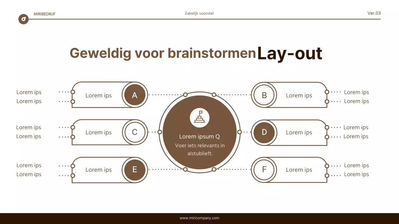 Eenvoudig bruin en wit tekstmarkeringsrapport