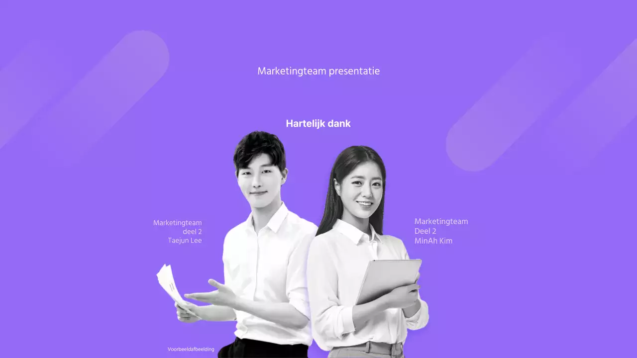 Paars Geel Eenvoudig Concept Ondernemingsplan