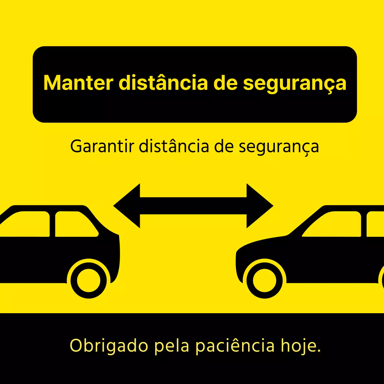 Instruções de desobstrução amarelo-preto