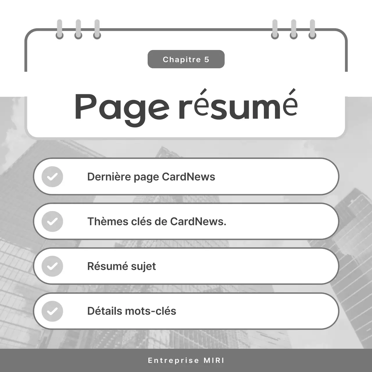 Postes d'affaires simples en noir et blanc