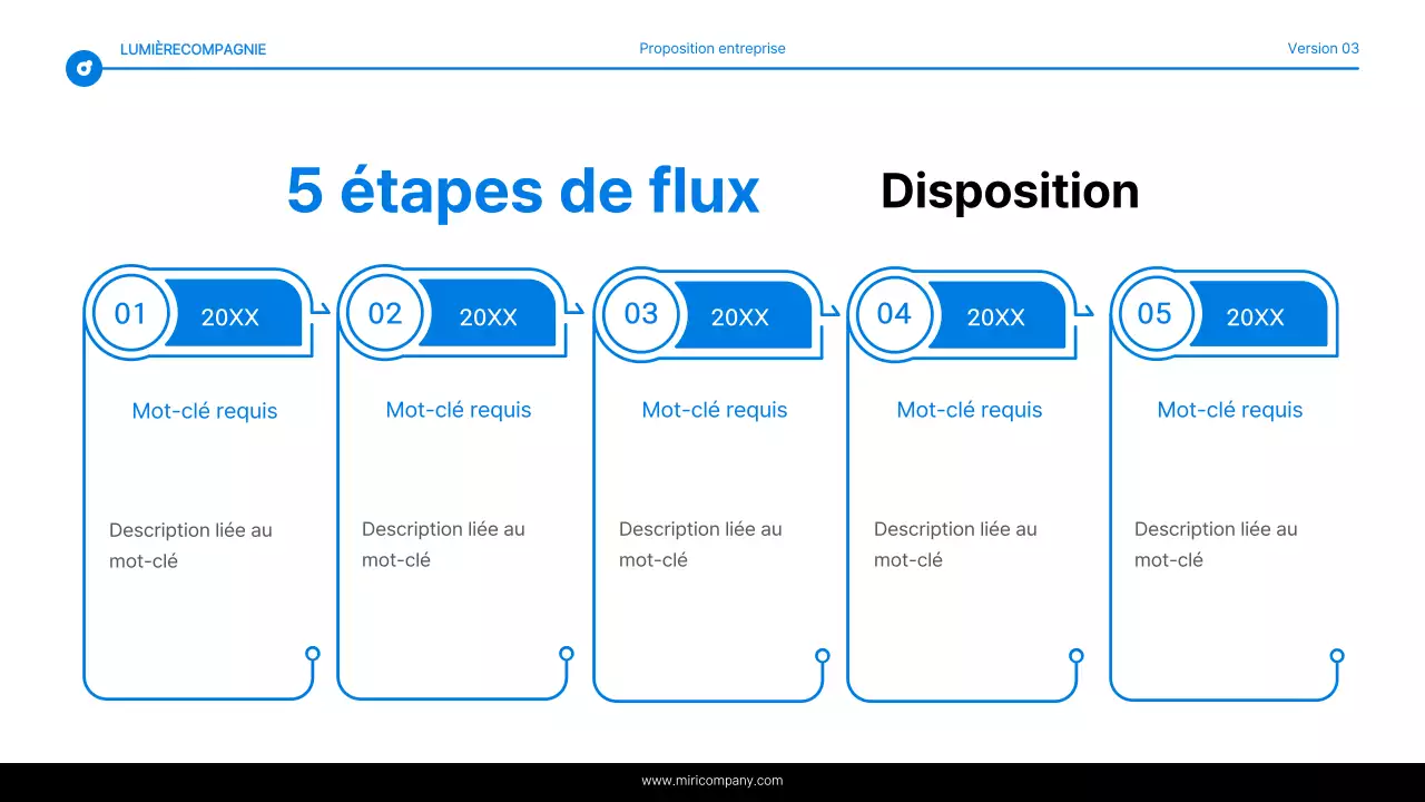 Rapport simple de surlignage de texte en bleu et blanc