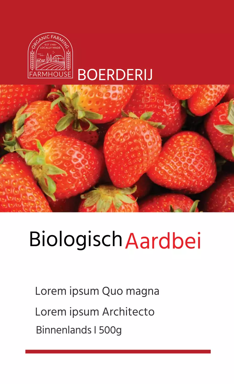 Biologische aardbeien