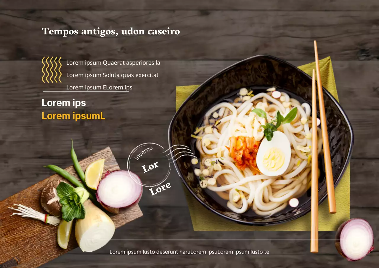 Udon manual à moda antiga