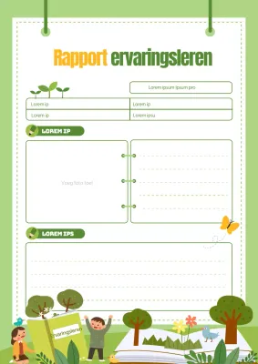 Ontwerp een leuk, groen ervaringsleerverslag