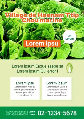 Promouvoir les produits de votre ferme avec une photo d'un chou vert