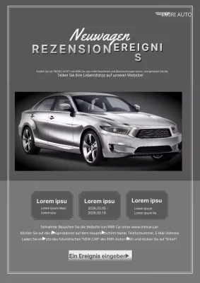 Werben Sie für Greytone's Autorevisionsveranstaltung