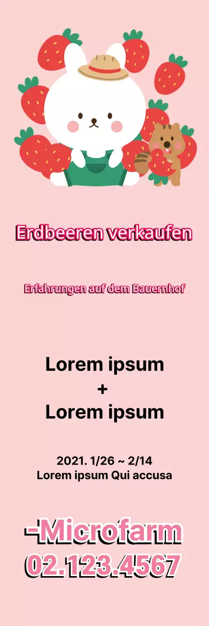 Erlebnis Erdbeerhof rosa
