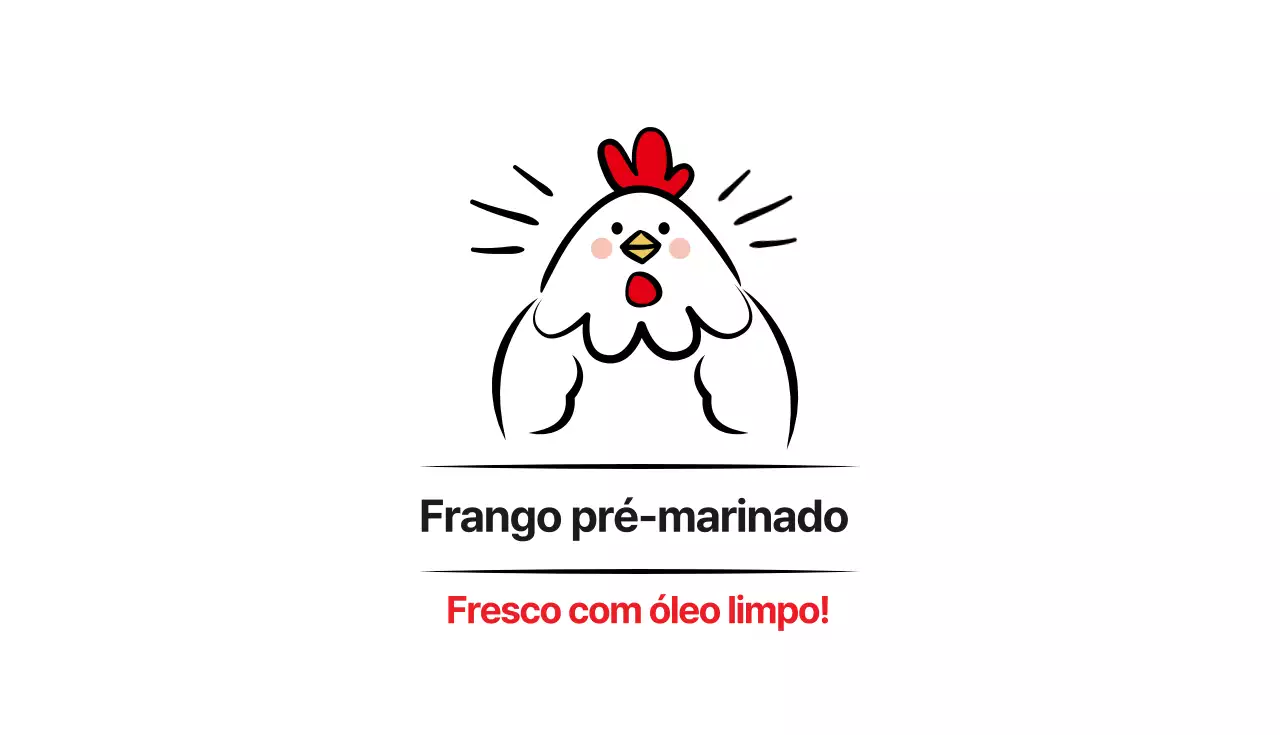 Cartão de visita vermelho preto ilustrado de galinha