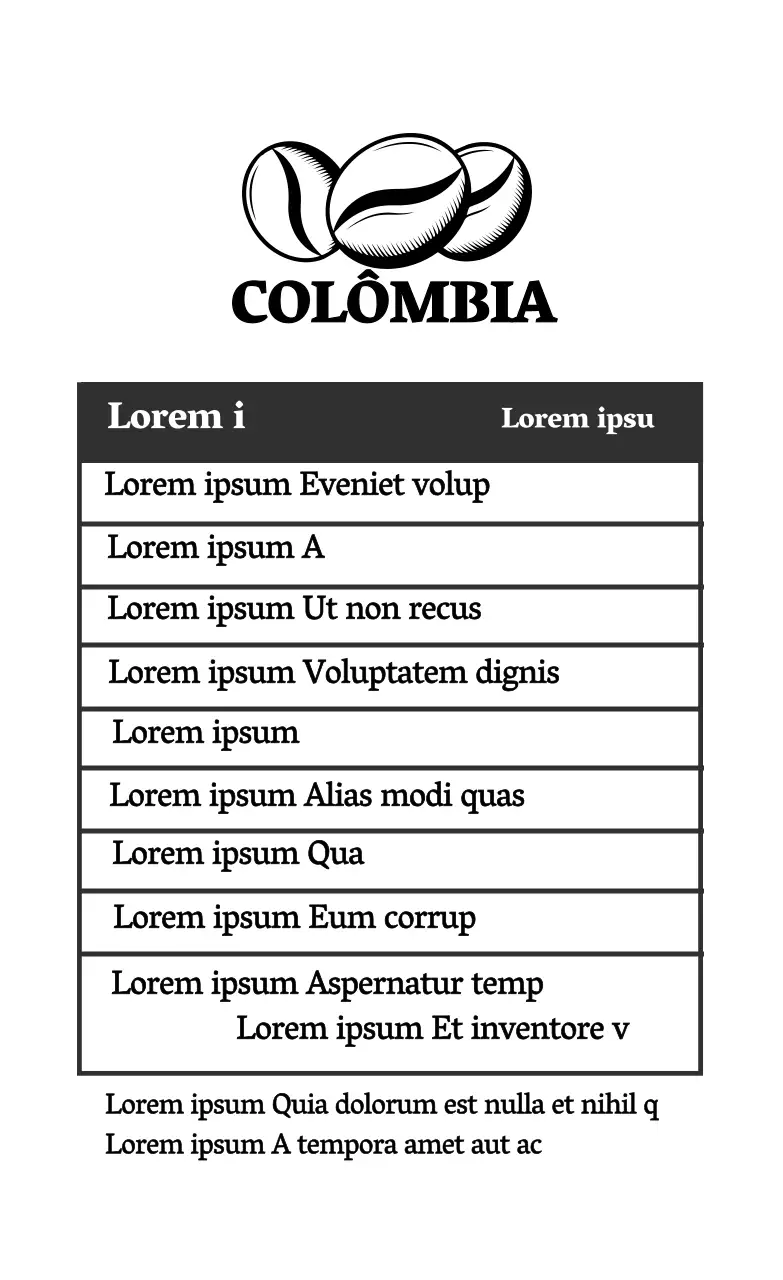 Ilustração a preto pormenores de café limpo