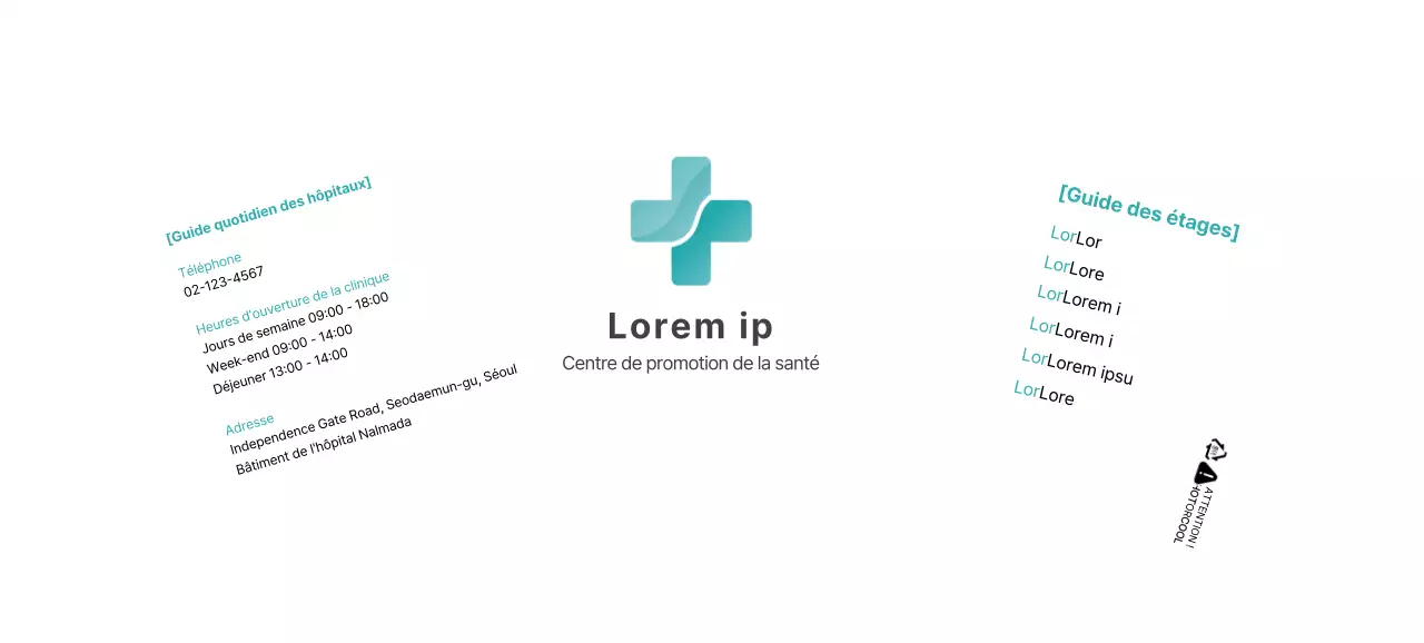 logo simple blanc bleu hôpital