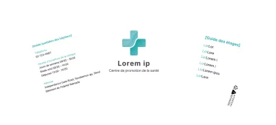 logo simple blanc bleu hôpital