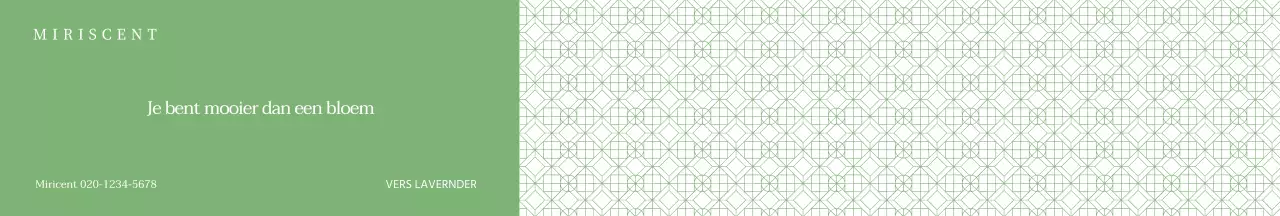 Groen patroon achtergrond diffuser cadeaupapier