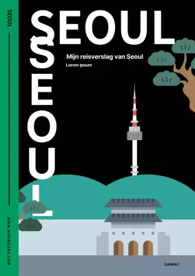 Groen zwart modern self-published essay boekomslag