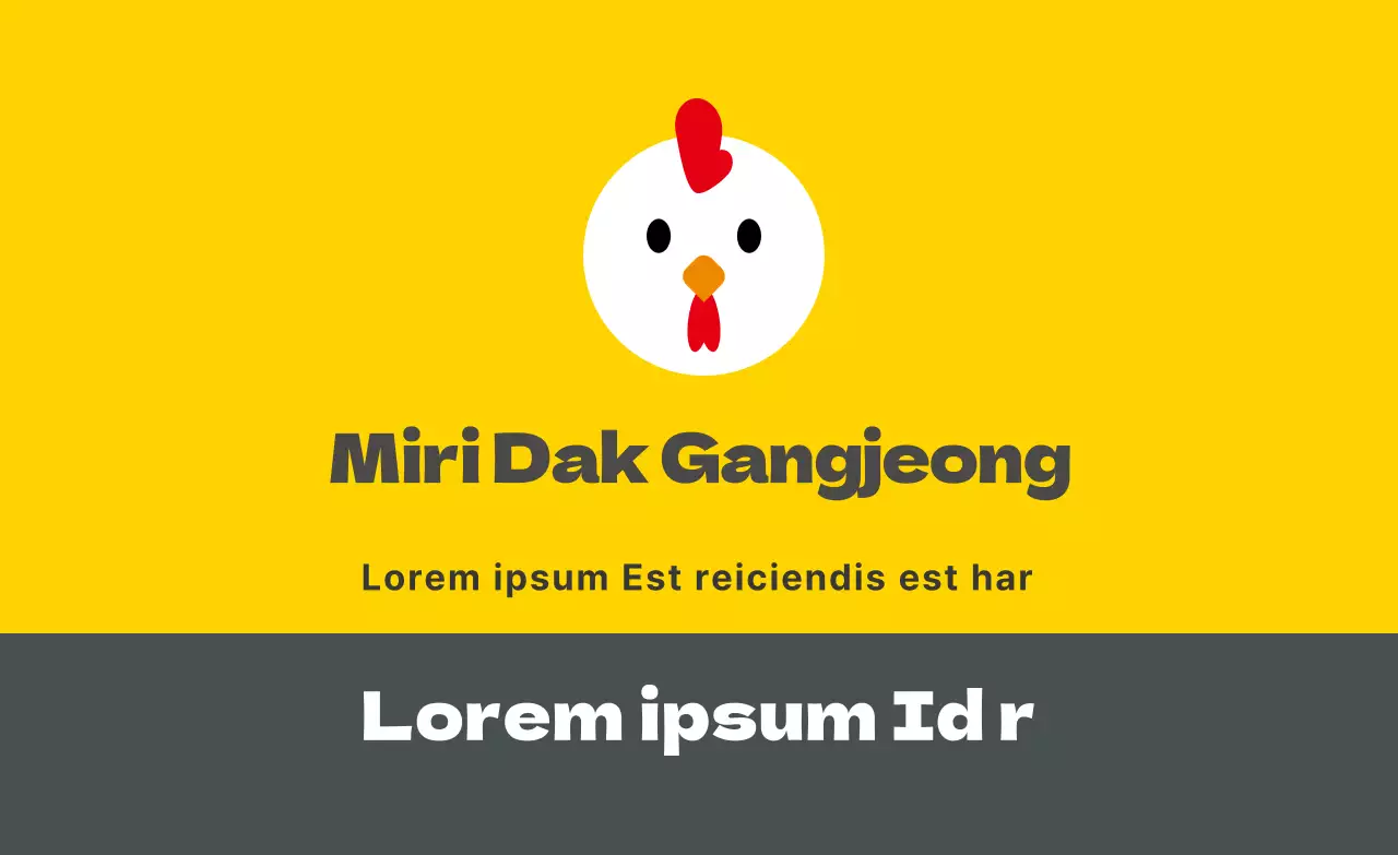 Promouvoir le karaage d'un joli restaurant avec un logo jaune