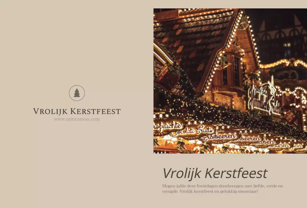 Emotioneel fotoconcept Kerstmis in bruin