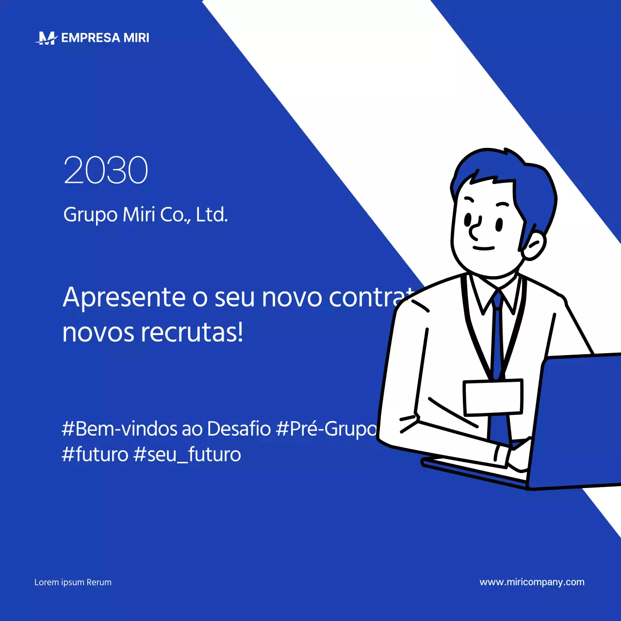 Notícias do Cartão de visita azul