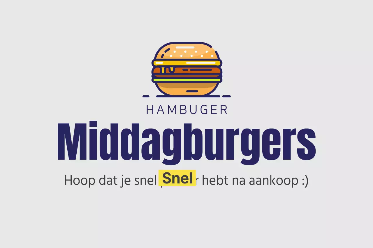 Middag hamburger