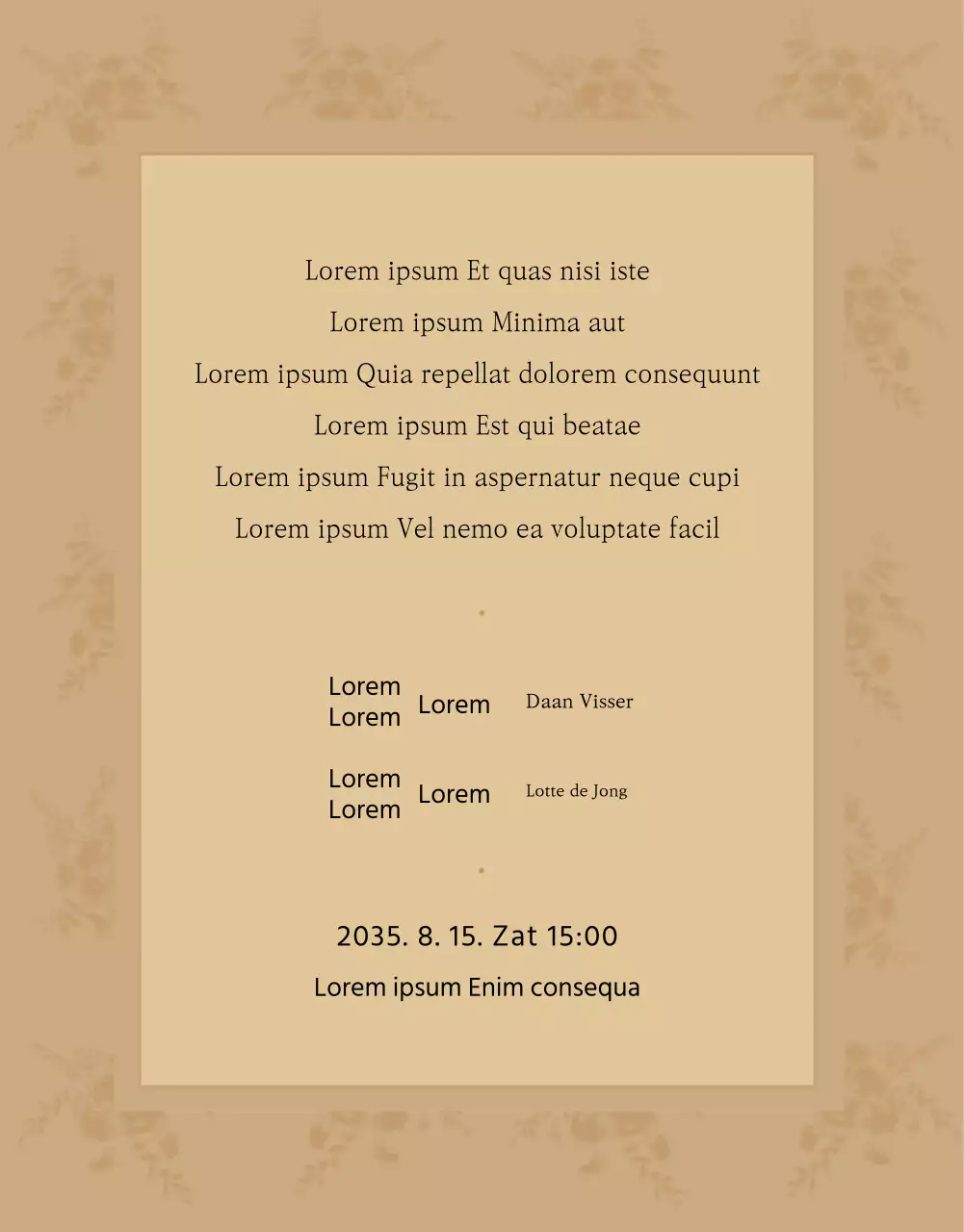 Details huwelijksuitnodiging