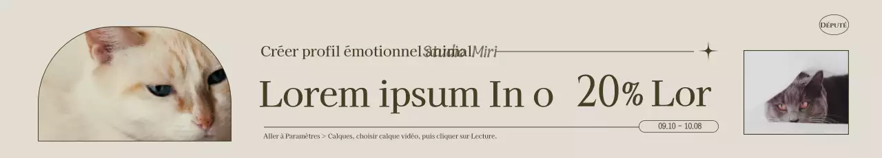 Promouvoir un studio photo au concept brun et émotionnel