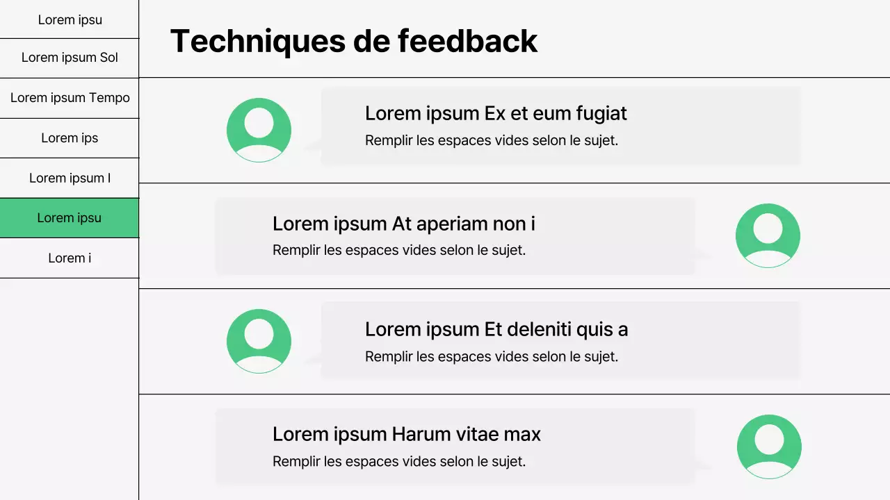 Formation aux techniques de communication de base en vert et blanc
