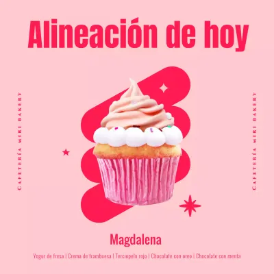 La alineación de hoy en este bonito café rosa