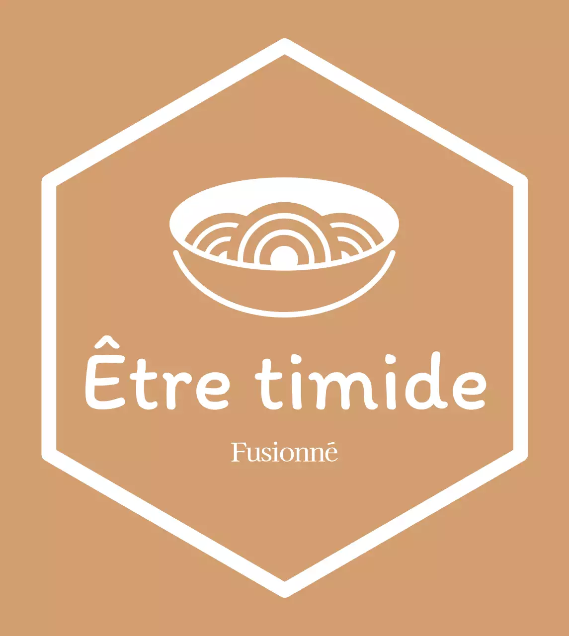 Enseigne simple de restaurant coréen en or