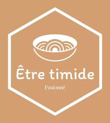 Enseigne simple de restaurant coréen en or