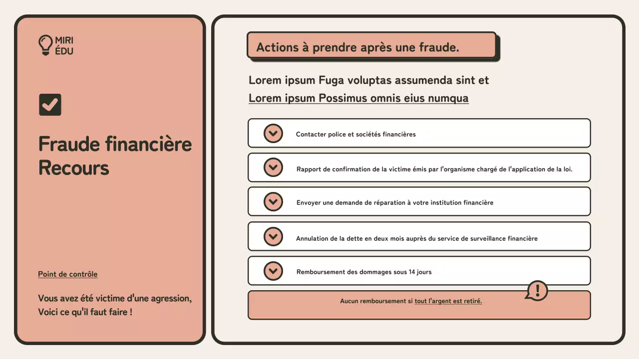  Guide minimaliste de formation à la prévention de la fraude (beige et orange)