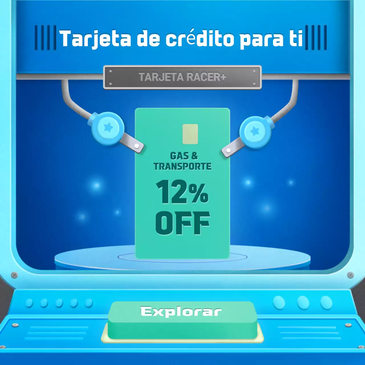 Simpático concepto de laboratorio azul prueba de tarjeta de crédito