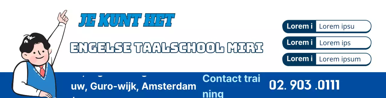 Het Blauwe Karakter van de Illustratieschool promoten