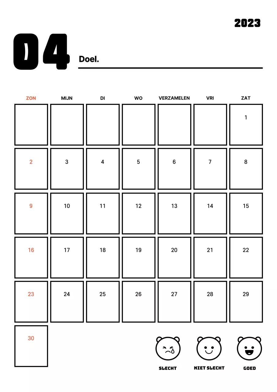 Doelvolger voor nieuwjaarsresoluties met strakke lijnen