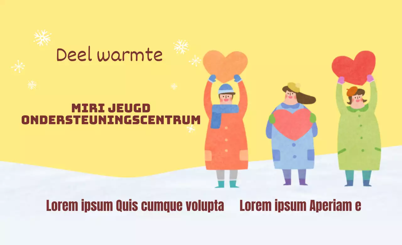 Deel gele en geïllustreerde institutionele evenementen