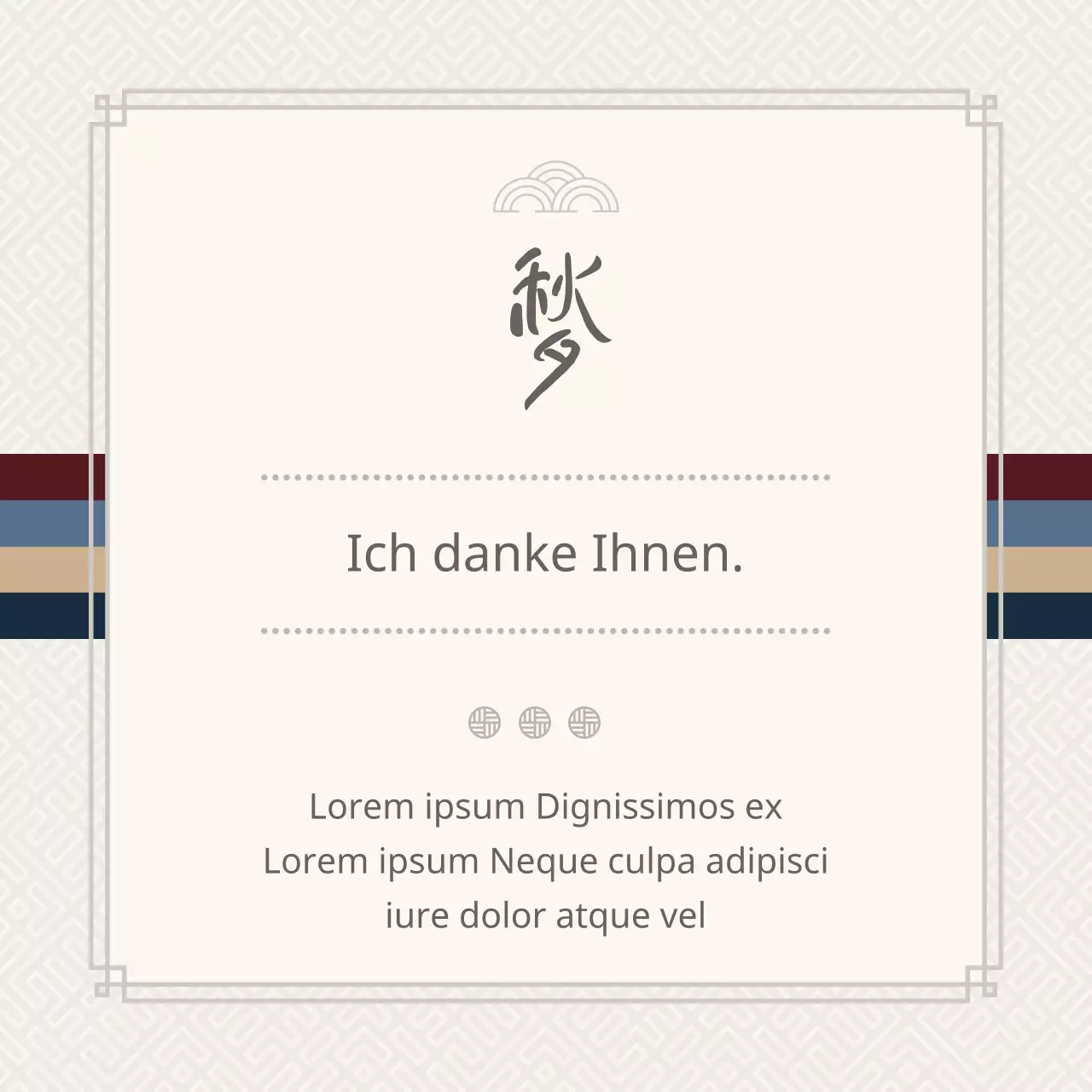 Hellgrauer, kuvertähnlicher Thanksgiving-Gruß