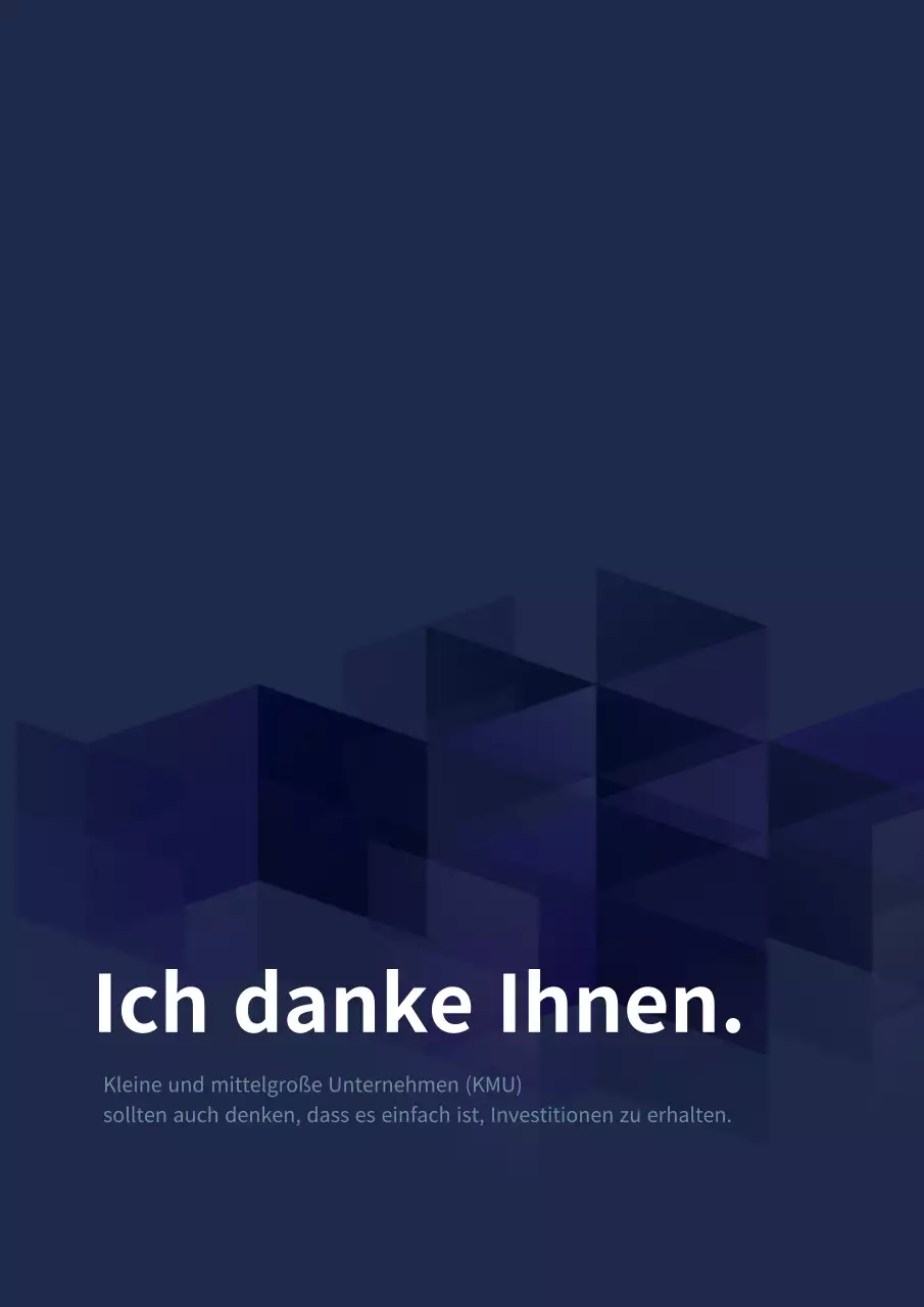 Marineblau Einfaches Unternehmen Unternehmensfinanzierung P2P-Businessplan