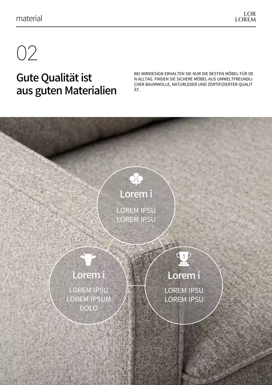 Illustration von Möbeln mit marineblauem Plaid und Stühlen