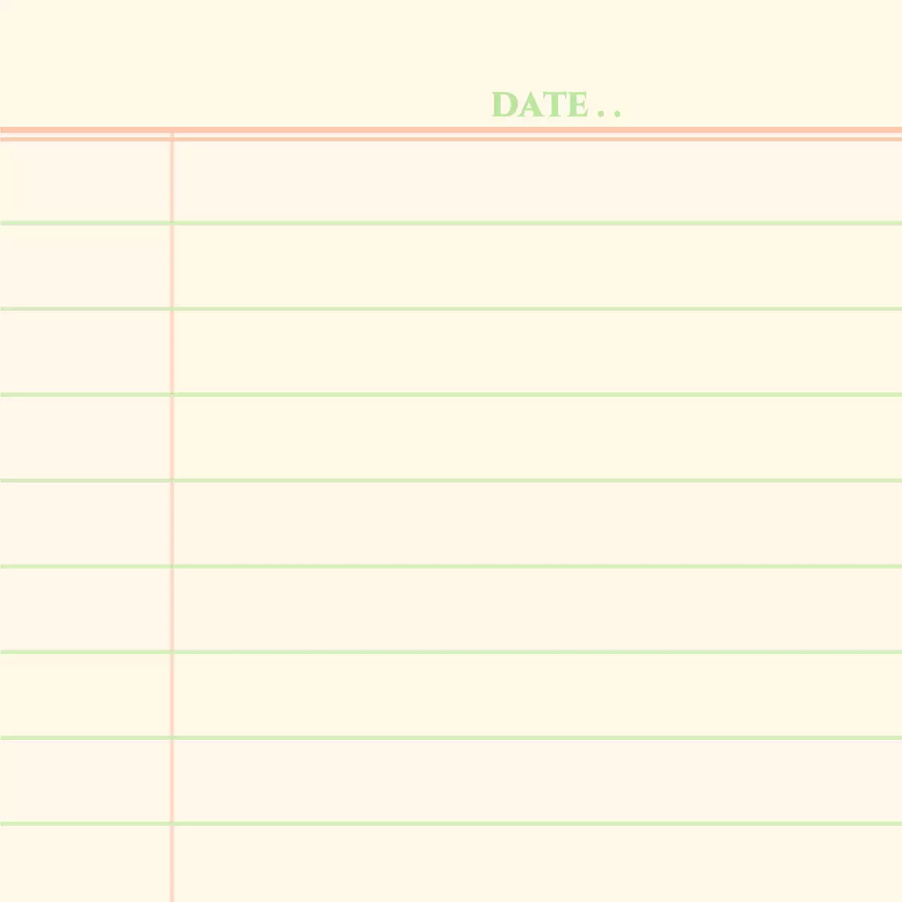 Marchandises personnalisées en jaune rouge vert concept de note propre