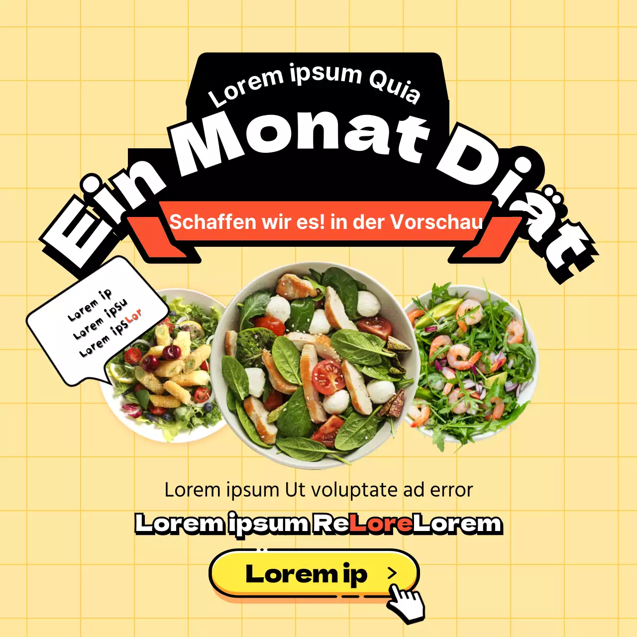 Abonnieren Sie den Speiseplan der Gelben Diät