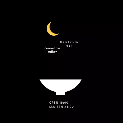 Zwart eenvoudig restaurant logo restaurant bewegwijzering