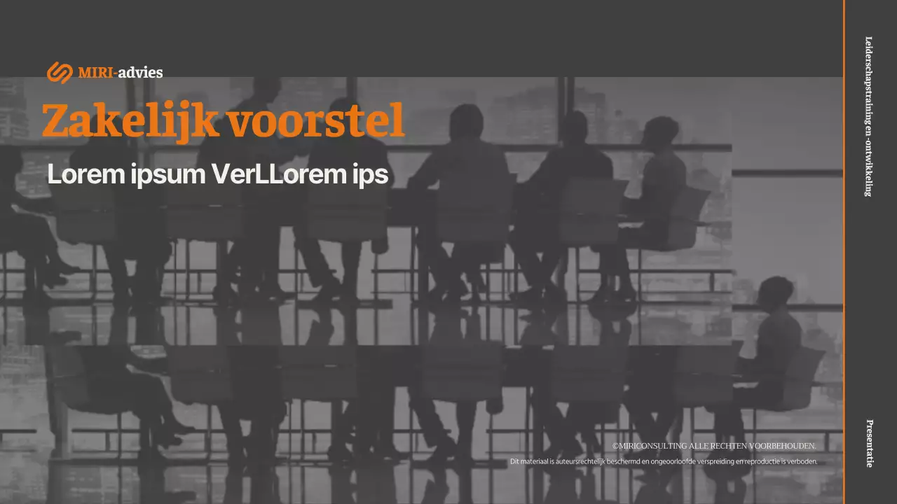 Promotee Leiderschapscoaching Lesvoorstel in Grijs en Oranje