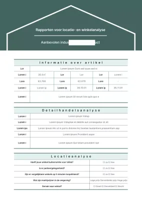 Turquoise Eigendom Locatie Commercieel Analyse Rapport