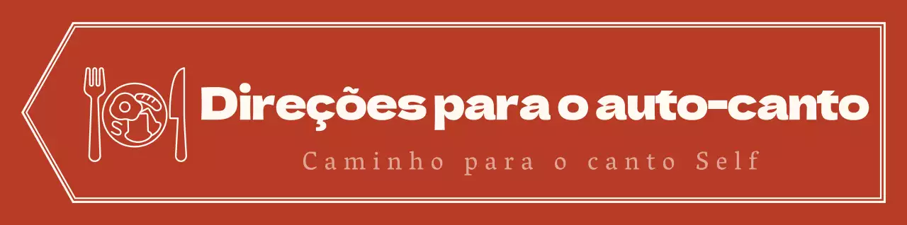 Estilo de esquema de seta simples e emocional em vermelho e amarelo pálido com indicações para o canto próprio