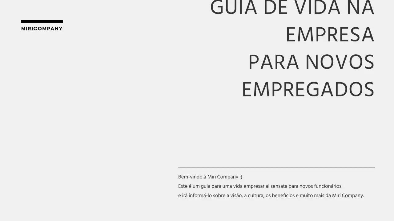 Monotone Simple 3D Graphics Corporate Newcomer Company Life Guide